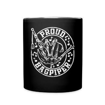 Joueur de cornemuse - Proud Bagpiper - Mug uni - noir - Devant