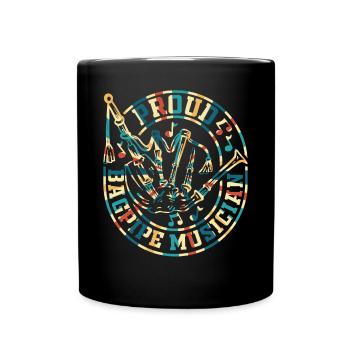 Proud Bagpipe Musician - Bagpipe Player Bagpiper - Tasse einfarbig - Schwarz - Vorne