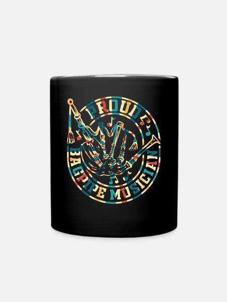 Proud Bagpipe Musician - Bagpipe Player Bagpiper - Tasse einfarbig - Schwarz