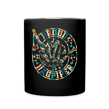 Bagpipe Musician Bagpipe Player - Proud Bagpiper - Tasse einfarbig - Schwarz - Vorne