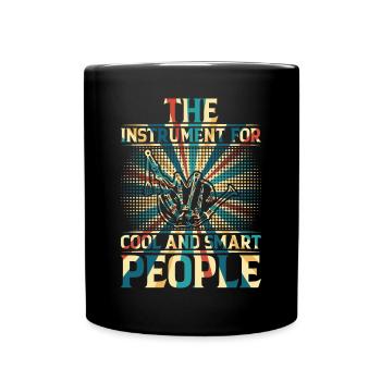 The Instrument For Cool And Smart People - Bagpipe - Full Colour Mug - black - Front