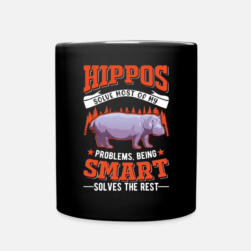 Hippo Cadeau Hippo Hippo Hippo - Mug uni - noir