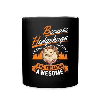 Parce que les hérissons sont géniaux Igel - Mug uni - noir - Devant