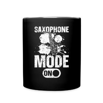 Saxophone Mode On - Saxophoniste Saxophoniste - Mug uni - noir - Devant