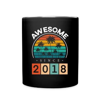 2018 Anniversaire Naissance Année de naissance Millésime - Mug uni - noir - Devant
