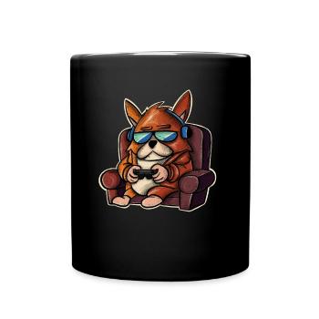 Jeu de chien Joueur Joueurs Joueurs - Mug uni - noir - Devant