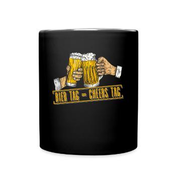 Bier Tag = Cheers Tag - Bier Tag Bier Liebhaber - Tasse einfarbig - Schwarz - Vorne