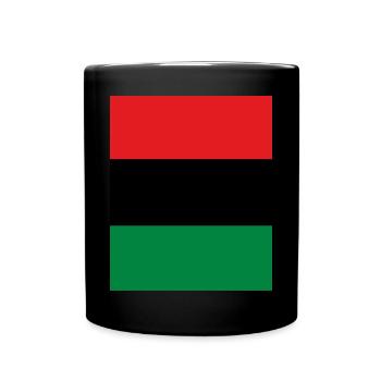 Pan African Flag - Full Colour Mug - black - Front