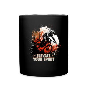 Conception cool de descente de VTT pour les fans de VTT - Mug uni - noir - Devant