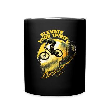 Conception cool de descente de VTT pour les fans de VTT - Mug uni - noir - Devant