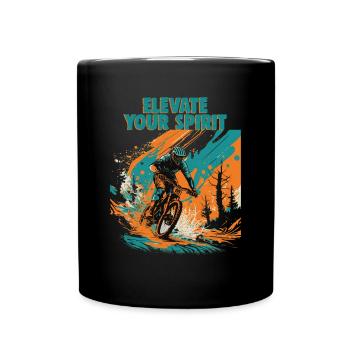 Conception cool de descente de VTT pour les fans de VTT - Mug uni - noir - Devant