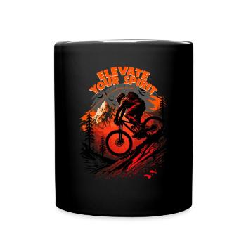 Conception cool de descente de VTT pour les fans de VTT - Mug uni - noir - Devant