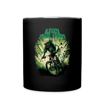 Conception cool de descente de VTT pour les fans de VTT - Mug uni - noir - Devant