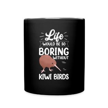 Kiwi oiseau ennuyeux sans kiwi de Nouvelle-Zélande - Mug uni - noir - Devant