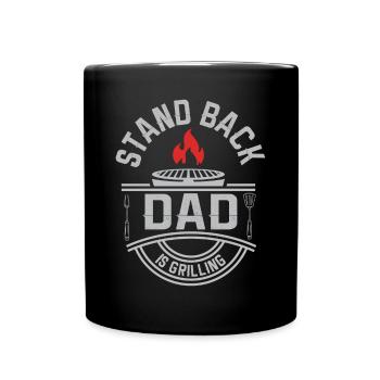 Lustiger Grill-Spruch I Grillen Motiv - Tasse einfarbig - Schwarz - Vorne
