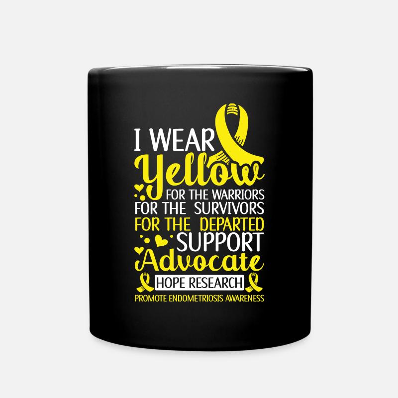Endometriose - Tasse einfarbig - Schwarz