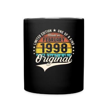 Original Février Année 1998 25e anniversaire Homme - Mug uni - noir - Devant