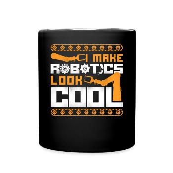 Ingénieur Robotique Robot Vintage I - Mug uni - noir - Devant