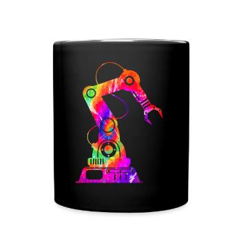 Ingénieur en robotique robotique Tie Dye - Mug uni - noir - Devant