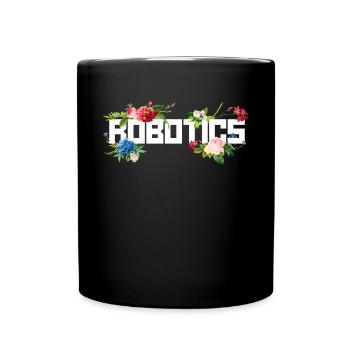 Ingénieur en robotique robotique Fleur - Mug uni - noir - Devant