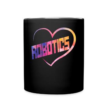 Robot Robotique Ingénieur Aquarelle - Mug uni - noir - Devant
