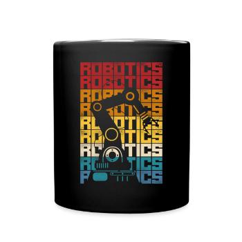 Robot Robotique Ingénieur Rétro - Mug uni - noir - Devant