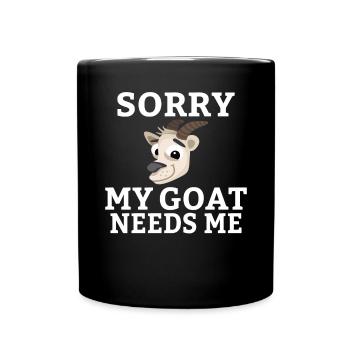 Goat Gift Goat Lover Gift - Full Colour Mug - black - Front