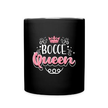 Bocce Queen Chemise Cadeau Partenaire Look Boccia - Mug uni - noir - Devant
