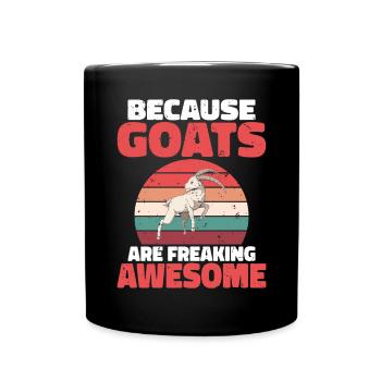 Goat Gift Goat Lover Gift - Full Colour Mug - black - Front