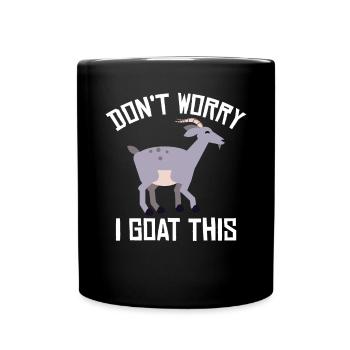 Goat Gift Goat Lover Gift - Full Colour Mug - black - Front