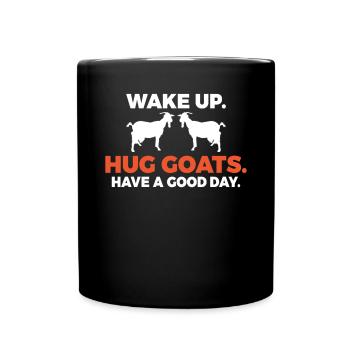Ziegengeschenk Ziegenliebhaber Geschenk - Tasse einfarbig - Schwarz - Vorne