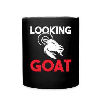 Ziegengeschenk Ziegenliebhaber Geschenk - Tasse einfarbig - Schwarz - Vorne