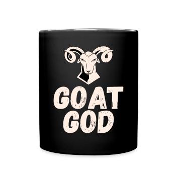 Ziegengeschenk Ziegenliebhaber Geschenk - Tasse einfarbig - Schwarz - Vorne