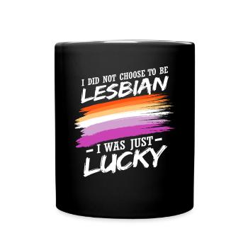 Ich habe mir nicht ausgesucht, lesbisch zu sein - Tasse einfarbig - Schwarz - Vorne