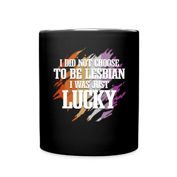 Citation lesbienne Mois de la fierté drôle - Mug uni - noir - Devant