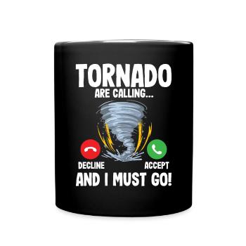 Tornado - Tasse einfarbig - Schwarz - Vorne