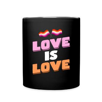 Mois de la fierté LGBTQ lesbienne - Mug uni - noir - Devant