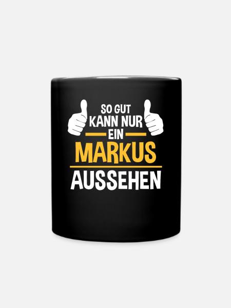 Markus - Tasse einfarbig - Schwarz