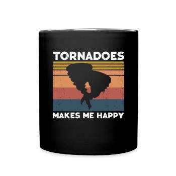Tornado - Tasse einfarbig - Schwarz - Vorne