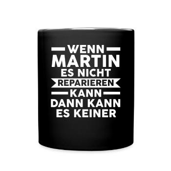 Martin - Tasse einfarbig - Schwarz - Vorne