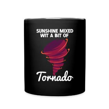 Tornado - Tasse einfarbig - Schwarz - Vorne