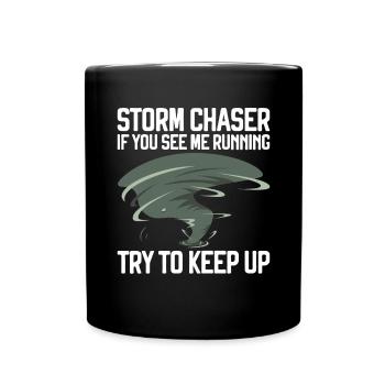 Tornado - Tasse einfarbig - Schwarz - Vorne