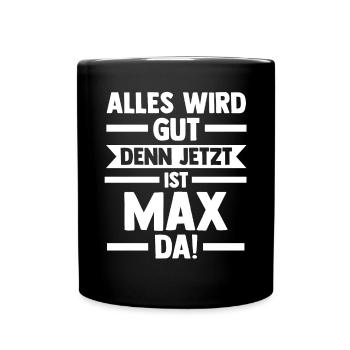 Max - Tasse einfarbig - Schwarz - Vorne