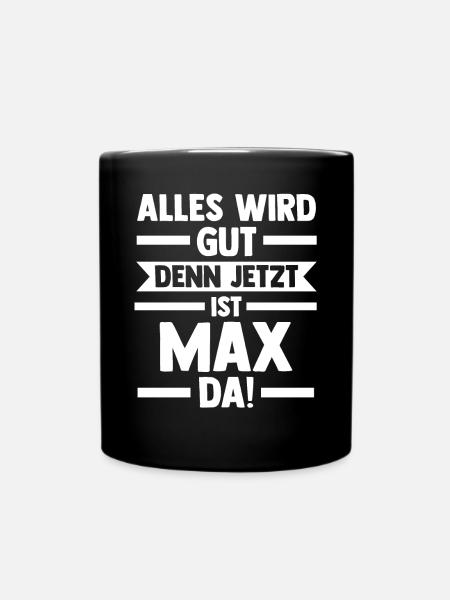 Max - Tasse einfarbig - Schwarz