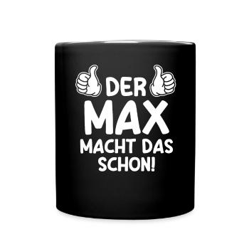 Max - Full Colour Mug - black - Front