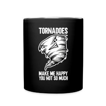Tornado - Tasse einfarbig - Schwarz - Vorne