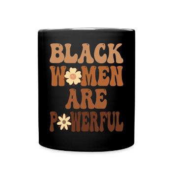 Les femmes noires sont puissantes Mois de l’histoire des Noirs - Mug uni - noir - Devant