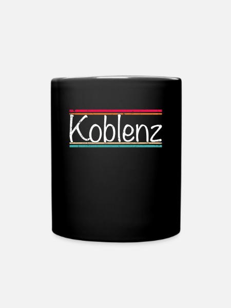 Koblenz - Tasse einfarbig - Schwarz