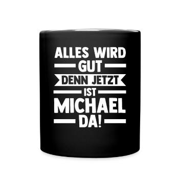 Michael - Tasse einfarbig - Schwarz - Vorne
