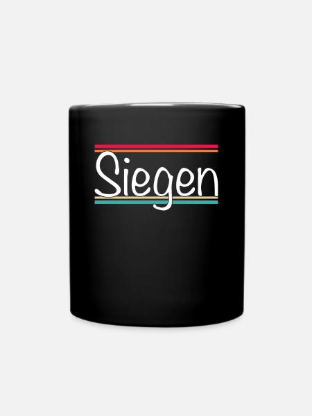 Siegen - Tasse einfarbig - Schwarz